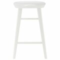 Homeroots 26 in. Solid Wood Counter Stool, White 400621